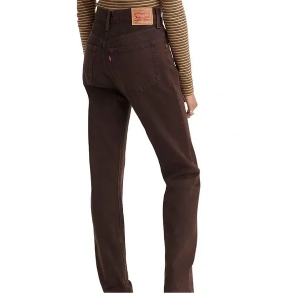 Levi's 501 Women's Brown Jeans - Picture 3 of 10